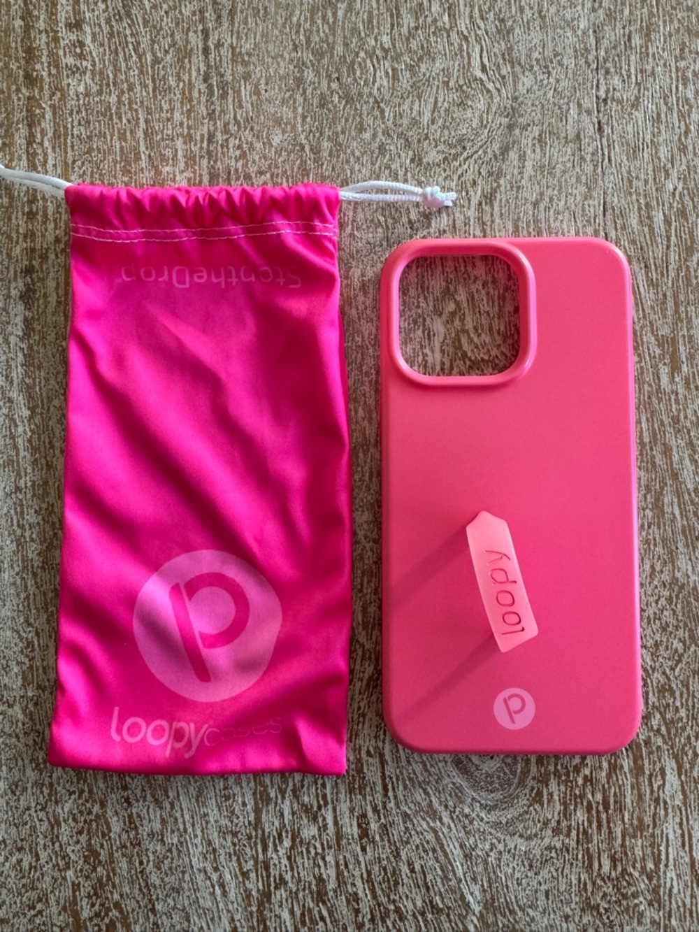 Loopy Case Hot Pink Silicone Phone Case with Detachable Loop